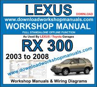 Lexus RX 300 workshop service repair manual